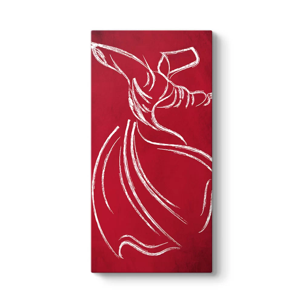 Kırmızı Semazen Tablosu - Model 7